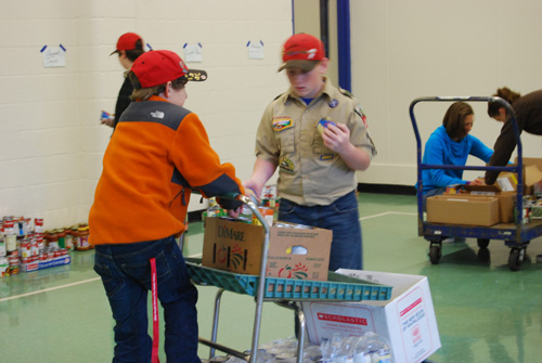 scouts hard at work